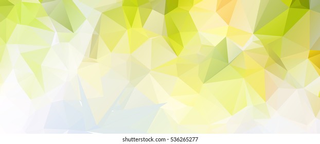 Green color. triangle mosaic polygon abstract background Light color design