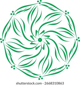 cor verde vetor arte mandala design