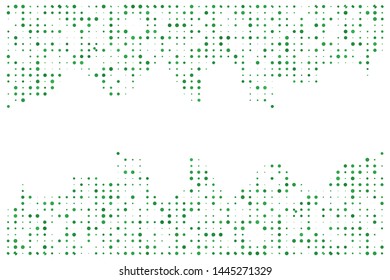 	
Green color vector background with dot bubbles. Dot bubbles on abstract background. Usable for design background - Vector Illustration