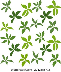 green color, vector leaves, repeated pattern, design 