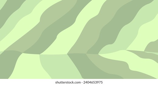 green color wave shape abstract background. vector attractive design for banner, greeting card, poster, social media, web.