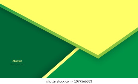 Green color and Yellow color background abstract art vector 