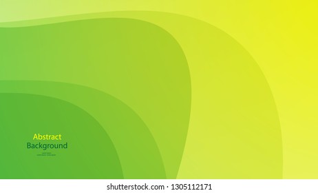 Green color and Yellow color background abstract art vector 