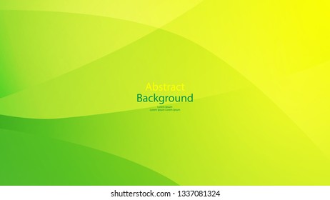 Green color and Yellow color background abstract art vector 