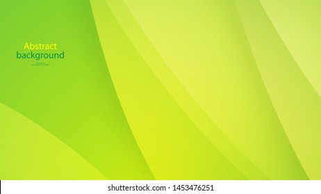 Green color and Yellow color background abstract art vector 