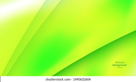 Green color and Yellow color background abstract art vector 
