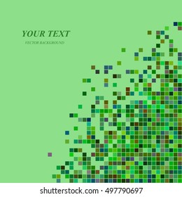Green colored digital art background template design