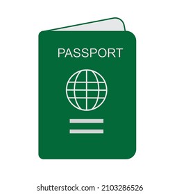 A green colored international passport 