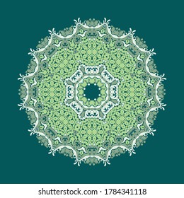 green colored tile for printing on cloth and ceramics