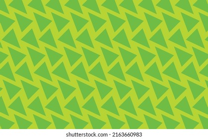 Green colored triangles pattern background. Suitable for design template.