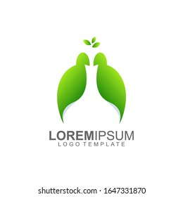 Green Colorful  Abstract Logo. Gradient Logo Template