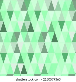 Green colorfull triangular pattern background