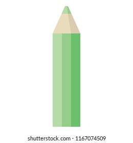 green coloring pencil graphic vector illustration icon