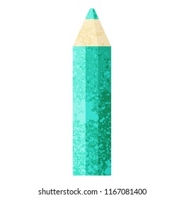green coloring pencil graphic vector illustration icon