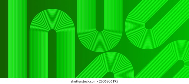Green colour abstract gradient background with glowing dynamic lines abstract background vector illustration. Perfect for modern projects ,basktop wallpaper, business, poster,banner, studio, artwork.