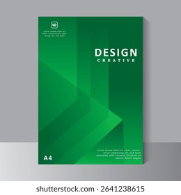 Green colour abstrct design for annual report, Leaflet Brochure Flyer template design, book cover layout design template, print ready green color, vector eps 10