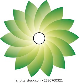 a green colour beautiful flower
