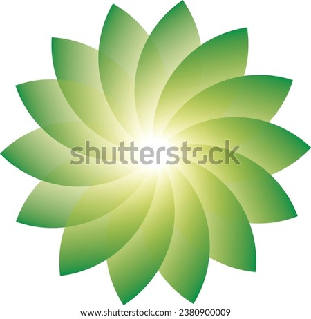 a green colour low opacity flower