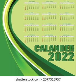 grüner Kalander 2022 .