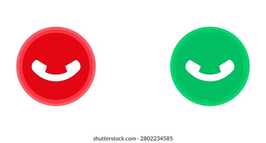 a green colur phone icon white background. vector