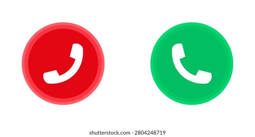 a green colur phone icon white background. vector