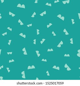 Green Comedy and tragedy theatrical masks icon isolated seamless pattern on green background.  Vector Illustration