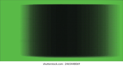green comic pop-art halftone background vector