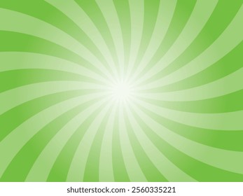 Green comic sunburst background. Abstract sunburst brochure design template.  Harlequin green sunshine background illustration. Sun rays cartoon illustration