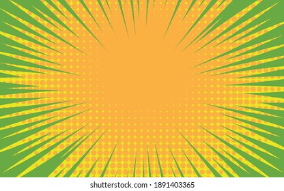 Green comic zoom speed , vector design.