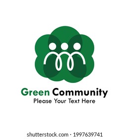 Green Community Logo Template Illustration