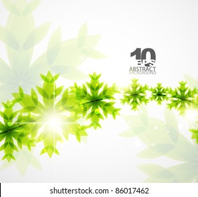Green concept and Christmas. Vector abstract background