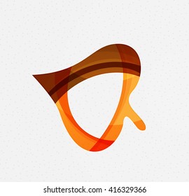Green concept, geometric design eco leaf. Vector