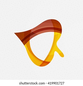 Green concept, geometric design eco leaf. Vector