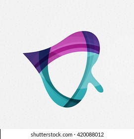 Green concept, geometric design eco leaf. Vector