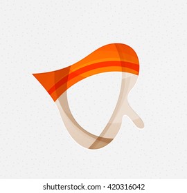 Green concept, geometric design eco leaf. Vector
