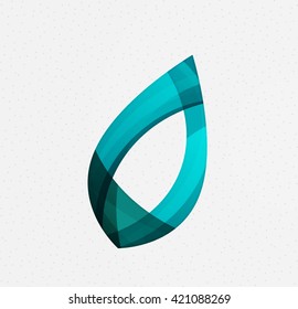 Green concept, geometric design eco leaf. Vector