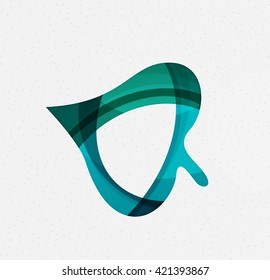 Green concept, geometric design eco leaf. Vector