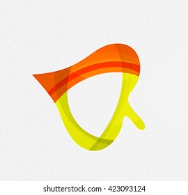 Green concept, geometric design eco leaf. Vector