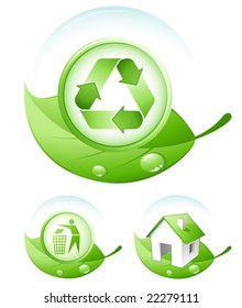 Green concept icons