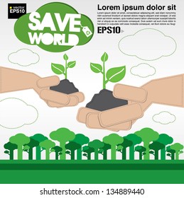 Green concept illustration vector.EPS10