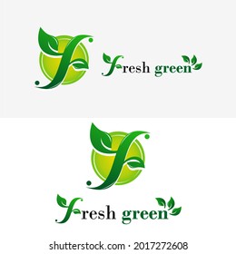 Green Concept Logotypefresh Green Logologotype Green Stock Vector 