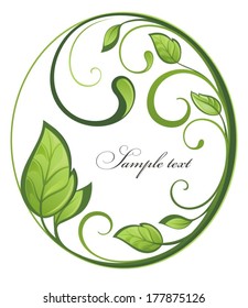 Green concept.Spring frame