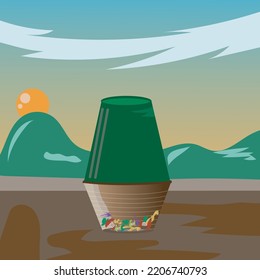 Green cone use for food waste to fertilizer .
