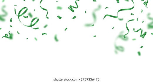 Fondo confeti verde con