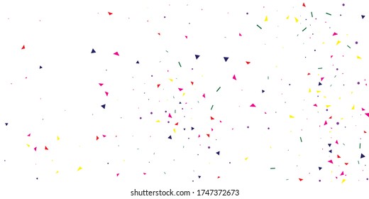 Green Confetti Bright. Indigo Anniversary Wedding. Purple Carnival Paper. Festive Texture. Blue Vector Event. Decoration Event. Party Background. Falling Background.