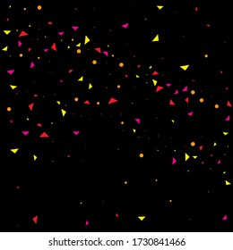 Green Confetti Bright. Yellow Party Decor. Indigo Birthday Graphic. Isolated Background. Purple Falling Card. Celebrate Event. Carnival Celebration. Christmas Texture.