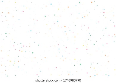Confeti verde creativo. Navidad de la Ronda Roja. Boda de burbujas amarilla. Celebración de la caída azul. Boda de avispas anaranjadas. Fondo de textura púrpura. Vector de carnaval rosa. Nochebuena de cumpleaños.