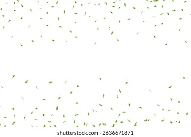 Green Confetti. Vector Festive Illustration of Falling Shiny Confetti Glitters Isolated on White Background. Holiday Decorative Tinsel Element for Design, Bright festive green tinsel. Realistic 3d.