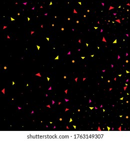 Green Confetti Wedding. Pink Party Background. Yellow Birthday Holiday. Isolated Year. Purple Falling Background. Celebrate Graphic. Carnival Sparkle. Christmas Decor.