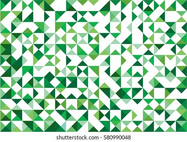 Green consisting of triangles background.